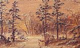Jasper Francis Cropsey Canvas Paintings - Winter Woodland
